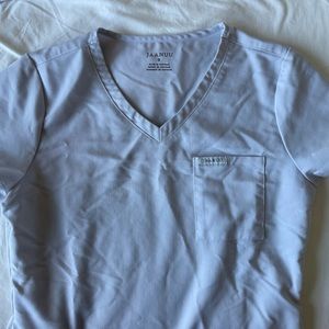 JAANUU white scrub top